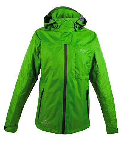 Deproc Chaqueta Impermeable Verde/Negro ES 42 (DE 40)