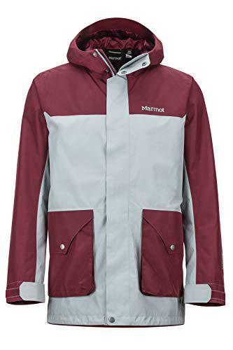 Marmot Wend Chubasqueros, Hombre, Grey Storm/Burgundy, XL