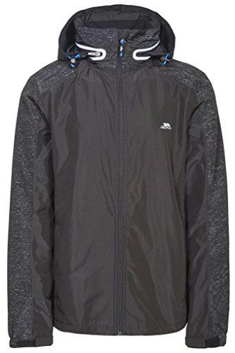 Trespass Prominente, Reflectante Estampado S, Chaqueta de Ciclismo Impermeable Reflectante con Capucha Oculta para Hombre