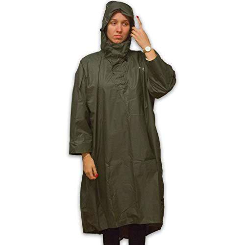 LOWLAND OUTDOOR Regenponcho Poncho de Lluvia, Verde, Large