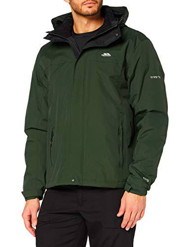 Trespass Tp75 Donelly Chaqueta, Hombre, Verde Oliva, Small