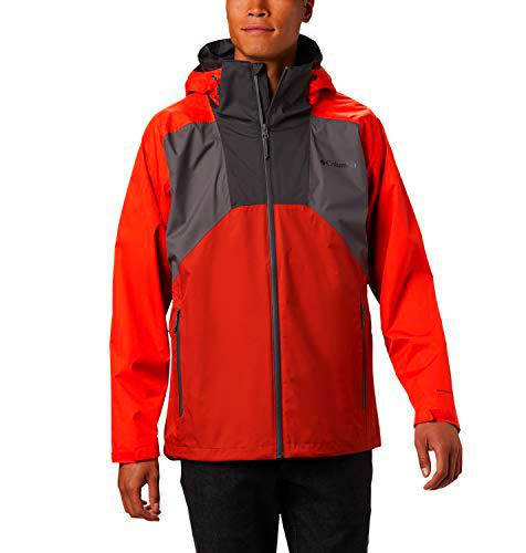 Columbia Rain Scape Chaqueta para Lluvia, Hombre, Gris