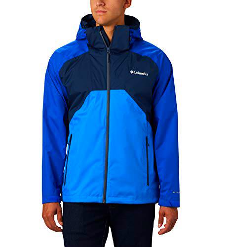 Columbia Rain Scape Chaqueta para Lluvia, Hombre, Azul Oscuro