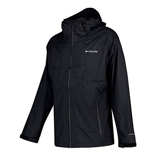 Columbia Rain Scape Chaqueta Impermeable, Hombre, Black, L