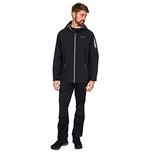 Trespass Delgado Chaqueta impermeable con capucha ajustable para hombre