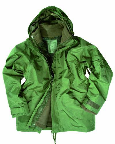 Mil-Tec Chaqueta impermeable con forro polar, talla XXXL