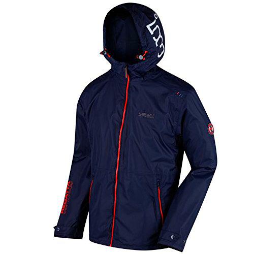 Regatta Mackson Chaqueta Impermeable, Hombre, Azul Marino, XL