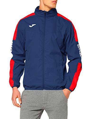 Joma 100689.306 Chubasquero, Hombre, Azul Marino/Rojo, M