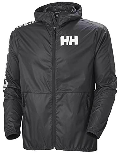 Helly Hansen Active Wind Jacket Chaqueta, Hombre, Ébano, S