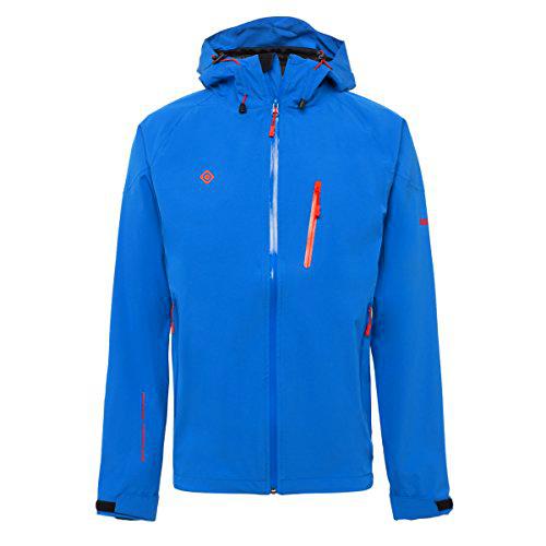 Izas Olson Chaqueta Impermeable, Hombre, Azul Royal/Naranja, L