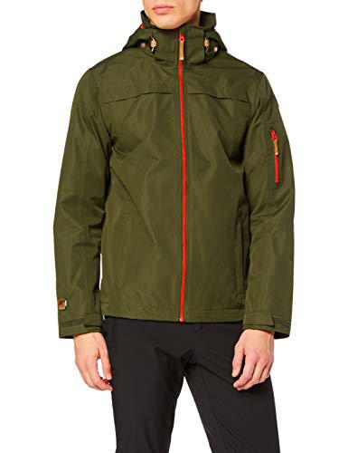 ICEPEAK (ICEBL) Leeroy Chaqueta, Hombre, Verde Oliva Oscuro, 54