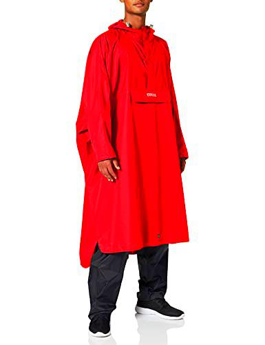 PRO-X elements High Peak Poncho, Rojo, M-L Unisex Adulto