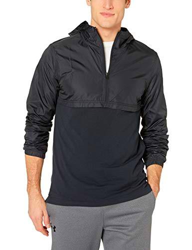 Under Armour Wind Anorak Chaqueta, Hombre, Negro (Black/Stealth Gray/Black 002), M