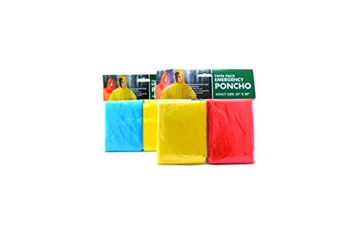 eBuyGB Pack de 2 Poncho Capa Impermeable de Emergencia