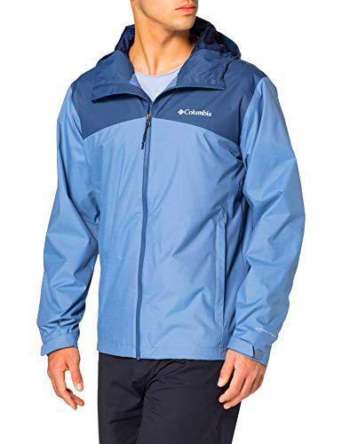 Columbia Ridge Gates Chaqueta Impermeable, Hombre, Azul (Bluestone Slub