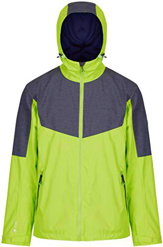 Regatta Alkin II Chaqueta impermeable y transpirable con capucha reflectante para hombre