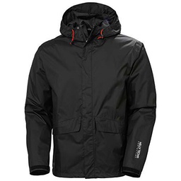 Helly Hansen 34-070127-990-L Chaqueta Impermeable, Hombre, Negro, L