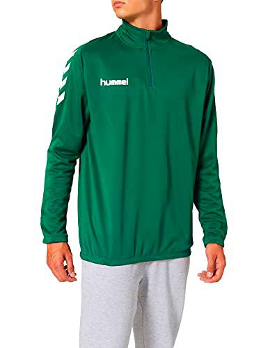 hummel Core 1/2 Zip Sweatshirts, Unisex Adulto, Verde Oscuro Evergreen, M