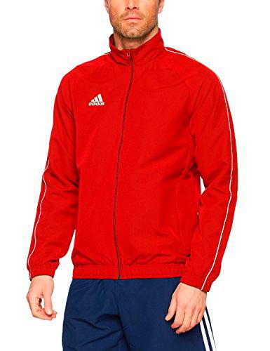 Adidas CORE18 PRE JKT Chaqueta de Deporte, Hombre, Rojo (Rojo/Blanco), L