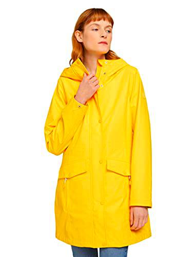 Tom Tailor 1024461 Basic Chaqueta para Lluvia, 26775-Bali Yellow