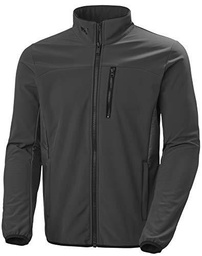 Helly Hansen Crew Softshell Jacket Chaqueta, Hombre, Ebony, S