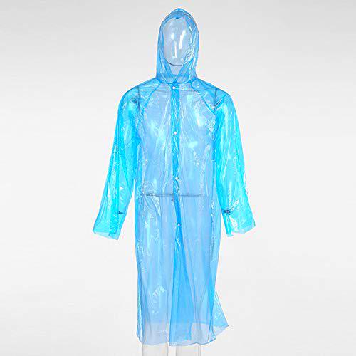 KAEHA Capucha Transparente,Poncho de Lluvia, Desechable e Impermeable Emergencia Raincoat para Senderismo y Acampada Chubasquer