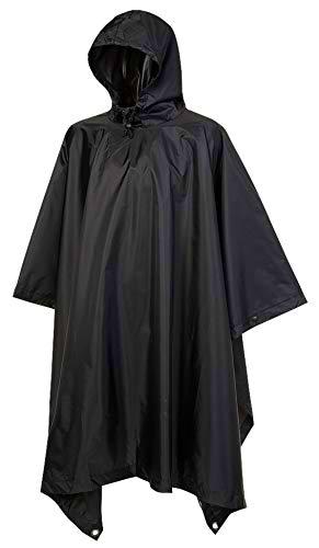 Brandit Ripstop Poncho, Schwarz, Einheitsgröße para Hombre