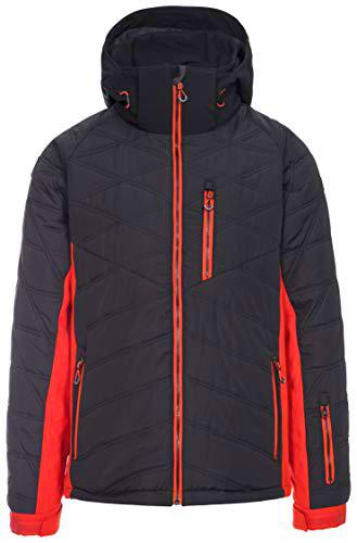 Trespass Abbotsbury - Chaqueta acolchada para hombre con capucha extraíble y falda de nieve