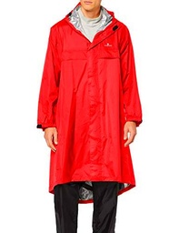 Ferrino Trekker Poncho, Adultos Unisex, Rojo, LXL