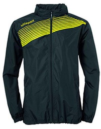 uhlsport Liga 2.0 Chubasquero, Hombre, Negro/Lima Amarillo, XXL