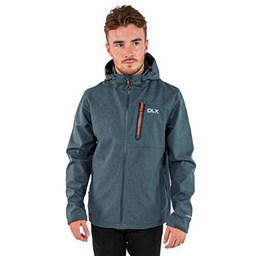 Trespass Hombres de Ferguson Impermeable Softshell/al Aire Libre Chaqueta con Capucha Desmontable