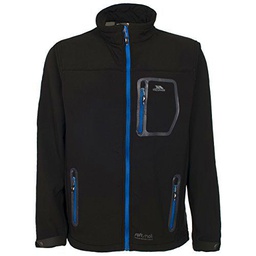 Trespass Amherst Softshell Chaqueta, Hombre, Negro (BLK), L