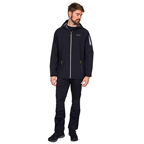 Trespass Delgado - Chaqueta impermeable para hombre con capucha ajustable