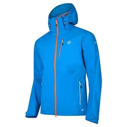 Dare2b Diluent' Waterproof Breathable Taped Seams Detachable Hood Stretch 2 Way Zip Jacket Jackets Shell