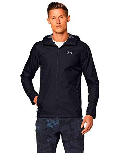 Under Armour Forefront Rain Chaqueta, Hombre, Negro, MD