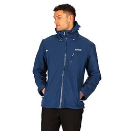 Regatta Birchdale Chaqueta Impermeable, Hombre, Azul (Dark Denim), M