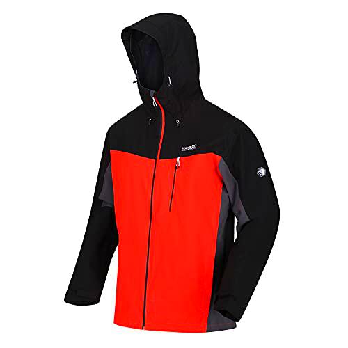 Regatta RMW279 Chaqueta, Cajun Orange/Negro/Rhino, M para Hombre