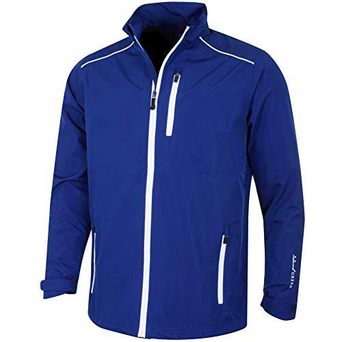 Island Green Zip Through Waterproof Windproof Breathable Sports Rain Jacket