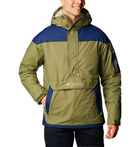 Columbia Challenger Suéter para Hombre, Verde, Azul (Stone Green