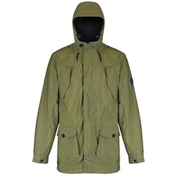 Regatta Mansiri Chaqueta Impermeable, Hombre, Verde Oscuro, Medium