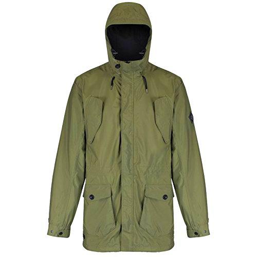 Regatta Mansiri Chaqueta Impermeable, Hombre, Verde Oscuro, Medium