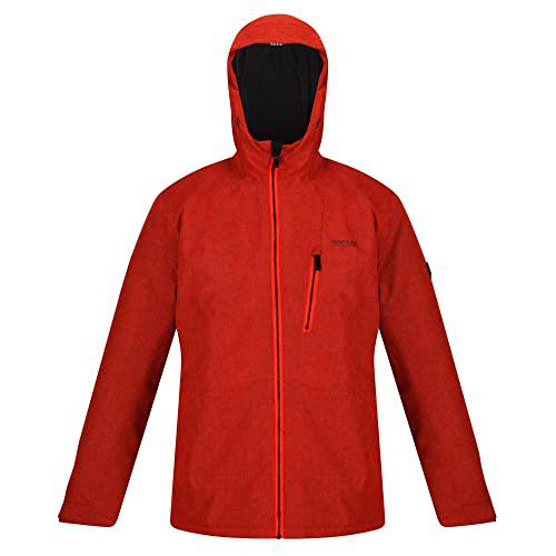 Regatta Chaqueta Highside VI impermeable con capucha con linterna Brite Light para hombre