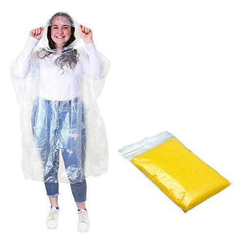 eBuyGB - Poncho Impermeable de Emergencia para Hombre con Capucha