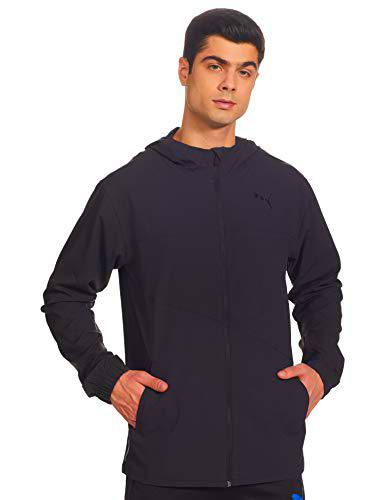 PUMA Train Vent Woven Jacket Chaqueta, Hombre, Negro, M