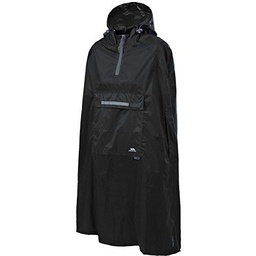 Trespass Qikpac Poncho, Unisex, Negro-Negro, Small