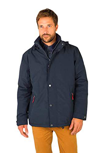 Bermudes Veste Hot Impermeable, Azul (Navy 204), Small para Hombre