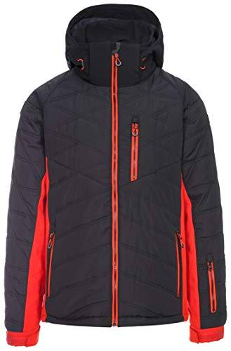 Trespass ABBOTSBURY - Chaqueta acolchada cortavientos para hombre con capucha extraíble y falda de nieve