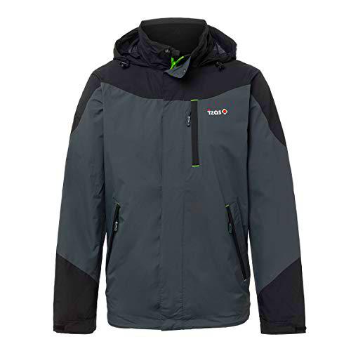 Izas Finnlo Chaqueta Impermeable, Hombre, Dark Grey/Black, L