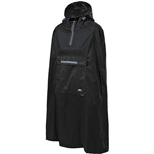 Trespass Qikpac Poncho, Unisex, Negro-Negro, Mediano