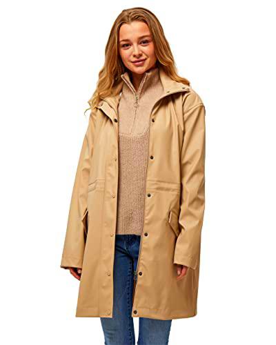 Peppercorn Mujer Cane Raincoat Chubasquero, Nomad Sand, L